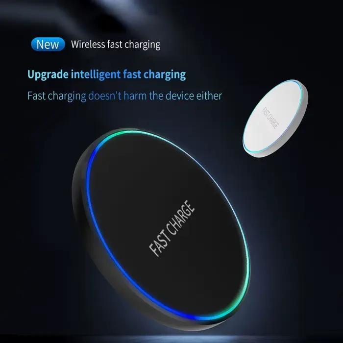 Chargeur sans fil LED mini pour iPhone 17 16 15 14 13 12 Samsung Xiaomi – Station de charge rapide à induction Type C