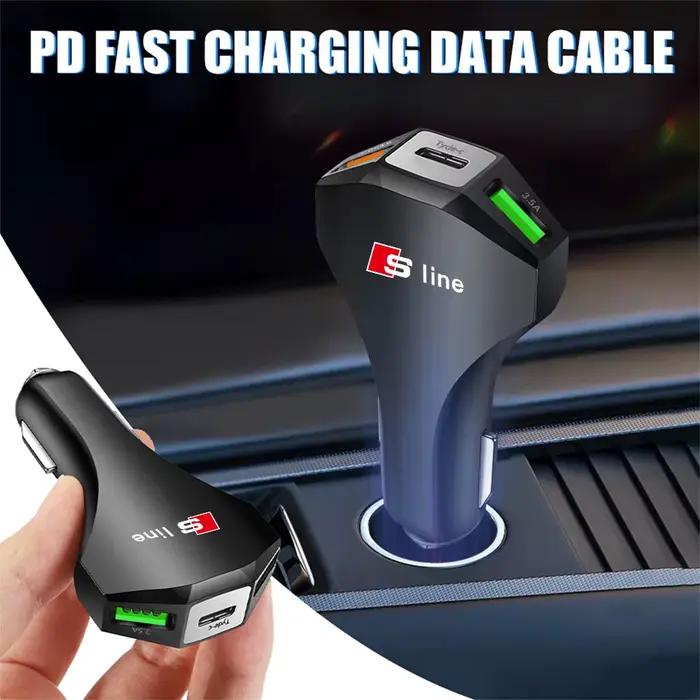 Chargeur de Voiture 35W USB Type C pour Audi et Autres Marques Polyvalent Kaki Vert Armée Occasions Spéciales