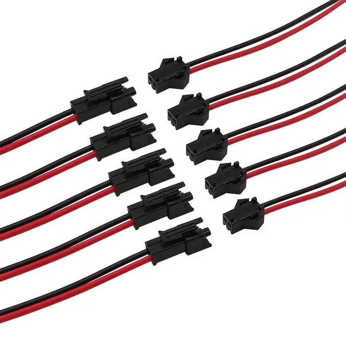 5 paires JST SM 2P 3P 4P 5P 6 broches mâle femelle prise câble connecteur LED bande DC