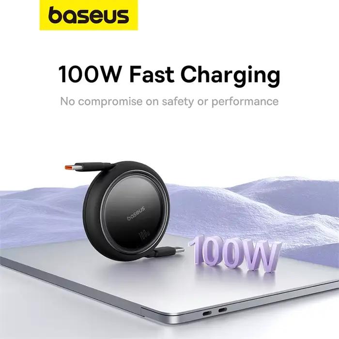 Câble USB C rétractable Baseus 100W pour MacBook iPad