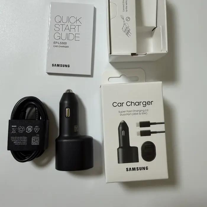 Chargeur de voiture USB d'origine SAMSUNG 60W Type C 45W 15W 2.0 Super Fast Charging Chargeur Galaxy S26 S25 FE S24 Ultra S23 S22 Note 20