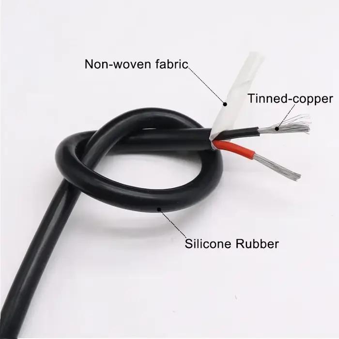 Câble en caoutchouc silicone ultra-résistant 1 5 10M² 0.3 0.5 0.75 1 1.5 2 2.5 4 6mm fil de cuivre isolé flexible haute température 2 3 4 conducteurs pour projets électriques résistants aux conditions extrêmes