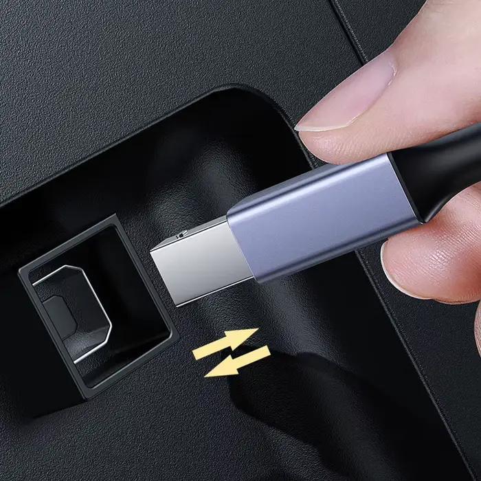 Câble d'imprimante 2.0 haute vitesse 2m 3m Type USB A vers USB B câble tressé Machine de télécopie cordon de Scanner pour appareil photo imprimante Epson HP Canon