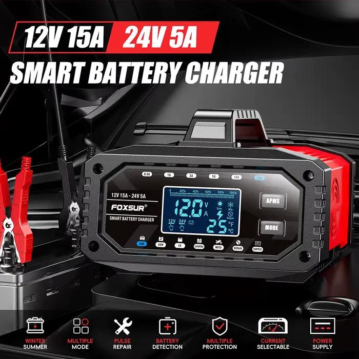 Chargeur de batterie de voiture 300W 12V/24V