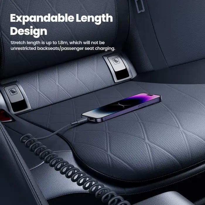 Toocki-Câble de charge rapide rétractable pour téléphone de voiture