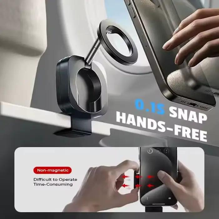 Support de téléphone pour avion de voiture MagSafe pliable 360 °