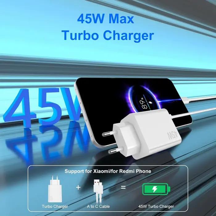 Chargeur rapide Xiaomi 45W EU US