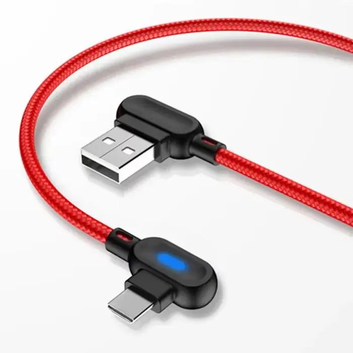 Câble de données pour téléphone portable à Double coude
