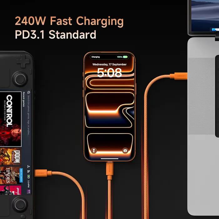 Câble Hagibis USB C vers USB C Type-C 240W