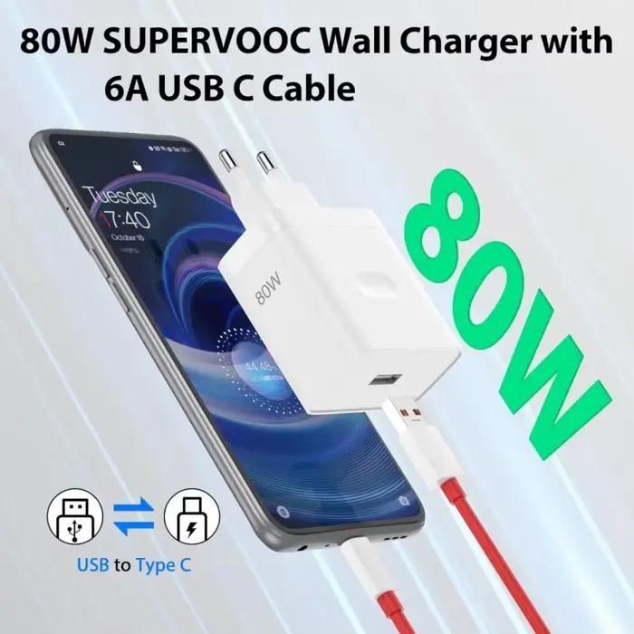 Chargeur ue Ultra rapide 80W