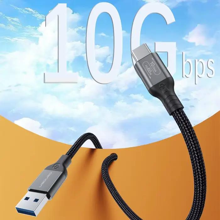 Câble USB3.2 USB3.1 Gen2 10Gbps USB-A vers USB Type C