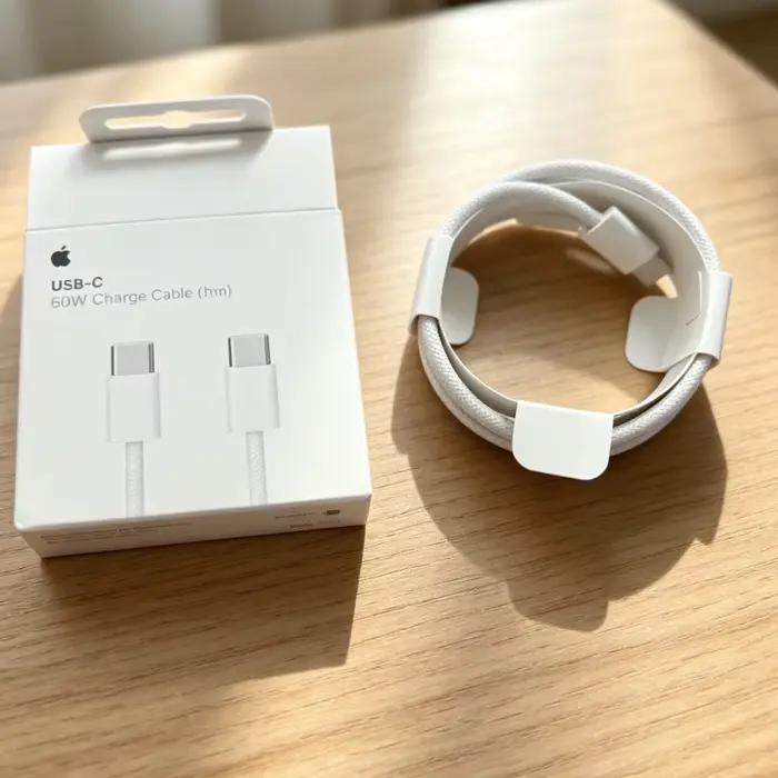 Câble de charge USB-C vers Lightning tressé 60W 1M à charge rapide pour iPhone 17 16 15 14 13 12 11 Pro Max Plus Air – Limité à 1000 unités