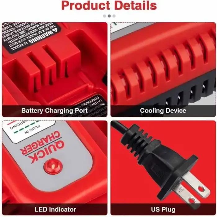 Chargeur de remplacement pour batterie Black & Decker NiCD NiMH 18V 14.4V 12V 9.6V