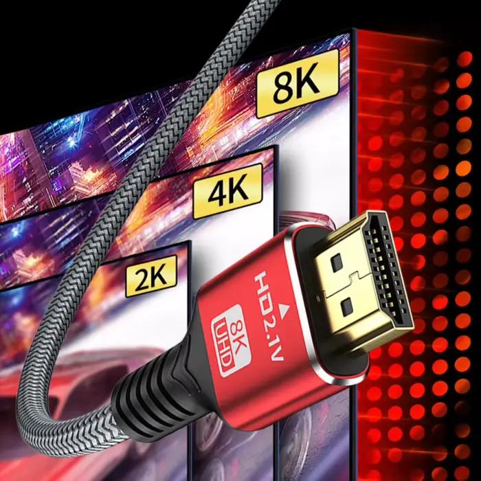Câble HDTV 0.5M 1M 1.5M 2M 8K pour Xiaomi TV Box PS5