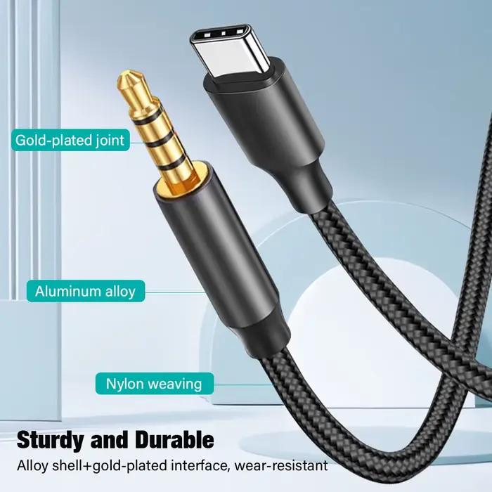 Câble Audio bidirectionnel 3.5mm vers USB C 3.5 L
