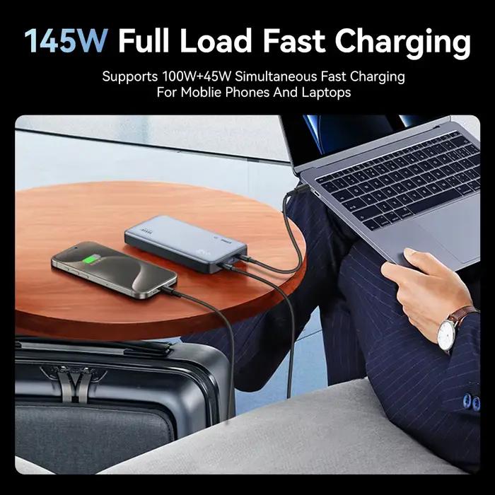 Zime Z5 145W PowerBank 25000mAh PD charge rapide chargeur Portable haute watts pour ordinateurs portables et téléphones