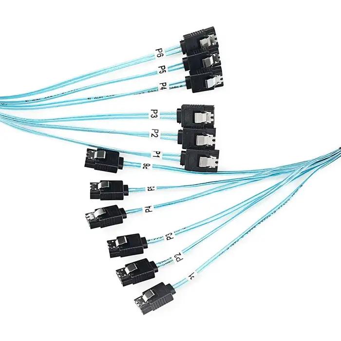 4/6 pièces/ensemble câble Sata vers
