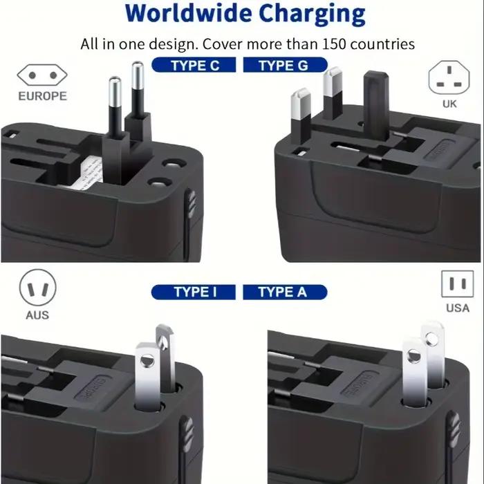 Adaptateur de voyage universel pour US EU UK AUS