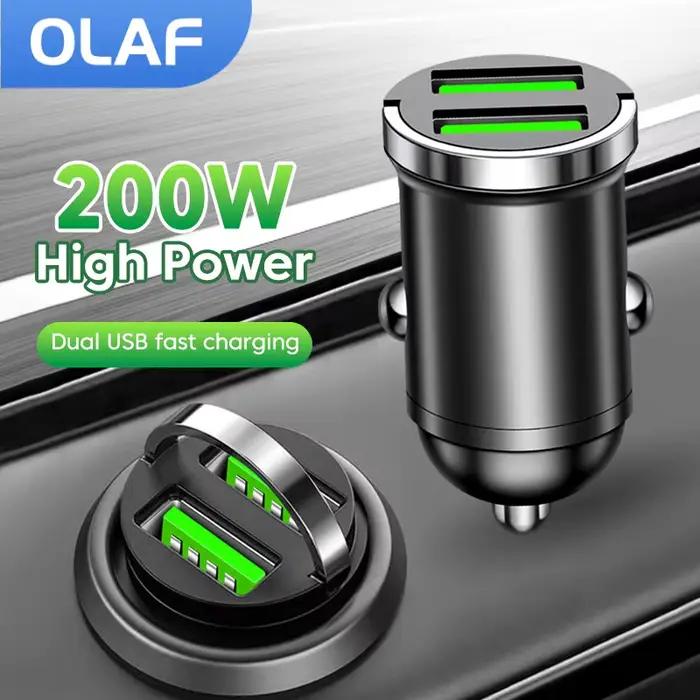 Olaf 200W chargeur de voiture double Ports USB chargeurs
