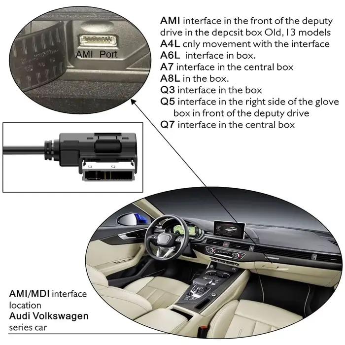 AMI MMI USB AUX câble musique MDI MMI AMI vers USB femelle Interface USB Aux