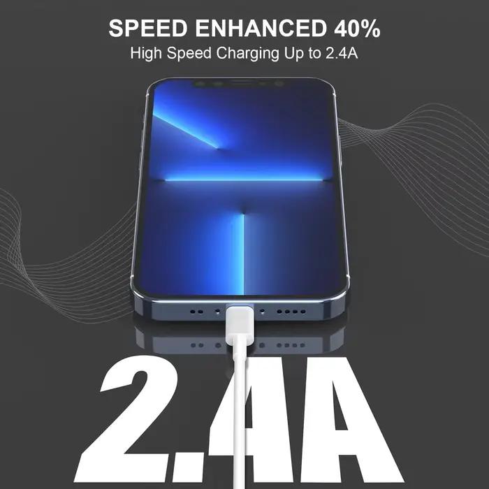 LAIHONEN voiture pour iPhone câble Carplay cordon de chargeur