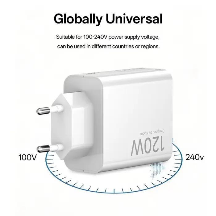 Chargeur Xiaomi Original 120W 100W Charge Rapide Câble USB C