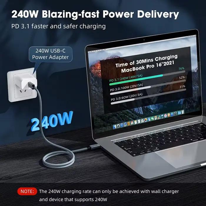 Câble UGOURD Thunderbolt 4 Type C 40 Gbps USB4 0