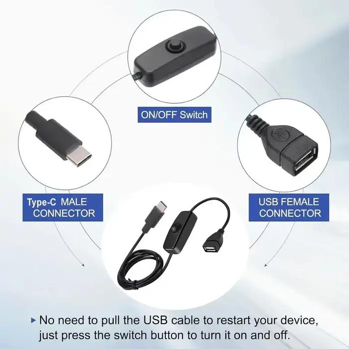 Câble adaptateur USB-C vers USB 2.0 OTG