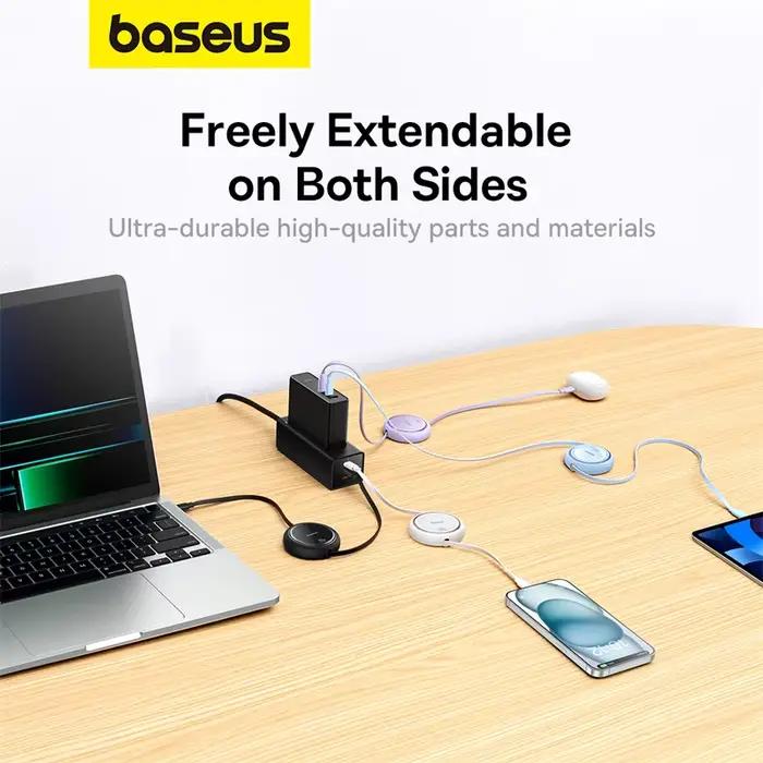 Câble USB C rétractable Baseus 100W pour MacBook iPad