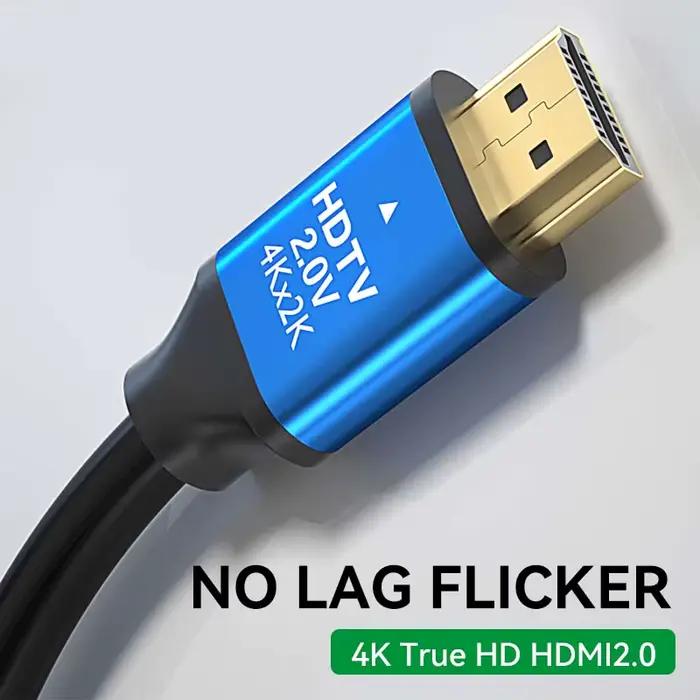 Câble HDMI 2.0 4K pour moniteur PS5/4 XBOX HDTV GTX3080 Stick