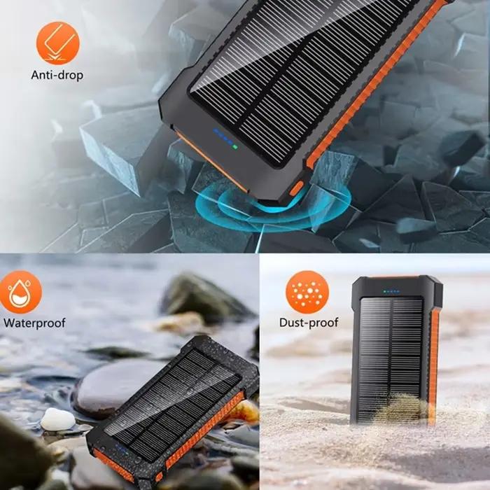 Batterie Externe Solaire Portable Lenovo 50000 mAh Grande Capacité Charge Ultra-Rapide pour Huawei Samsung 2026
