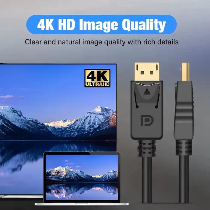 Câble DisplayPort 1.2 4K HD 144Hz 21.6Gbps