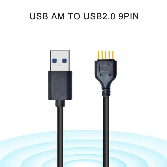 Nouveau connecteur USB câble d'extension USB USB2.0 à 9 broches