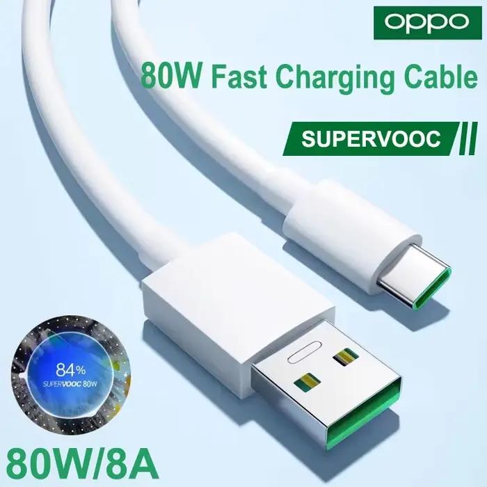 Câble de charge rapide OPPO d'origine Type C Supervooc 80W 45W