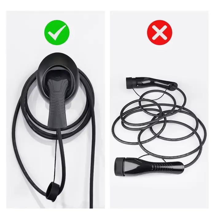 Support de prise de chargeur EV Type 2/Type 1