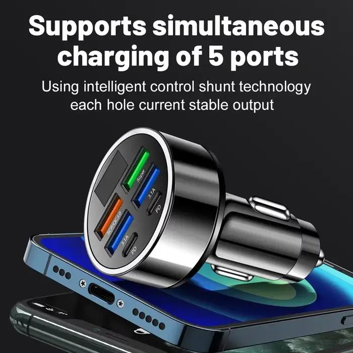 Chargeur de téléphone de voiture à charge rapide