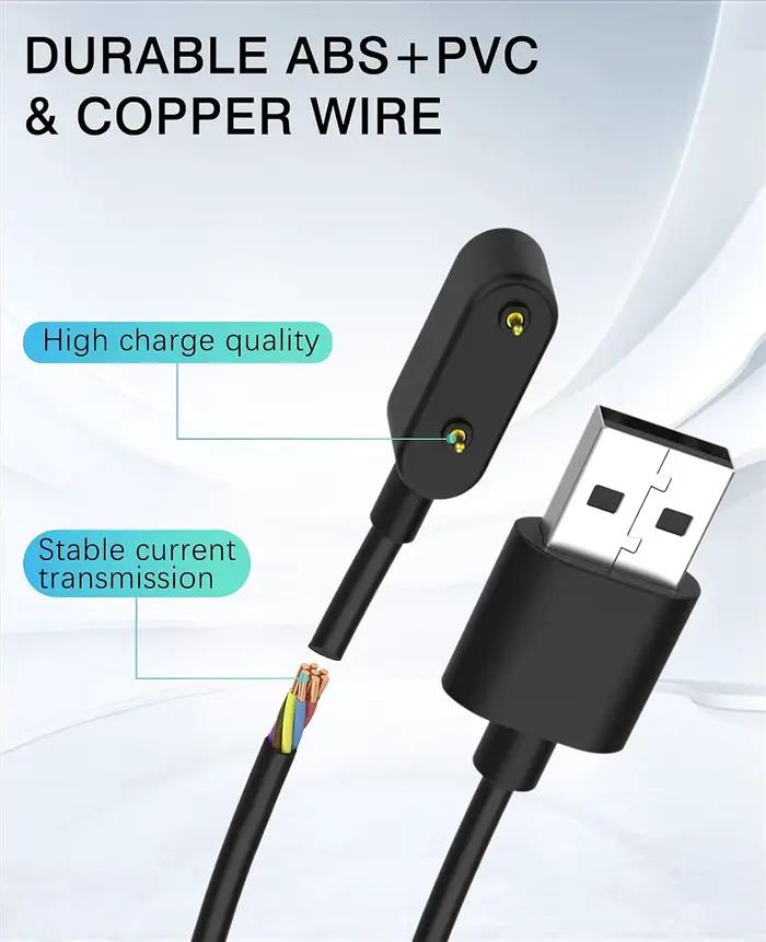 Câble de chargement pour montre connectée Huawei Band 8/7/6, pour Huawei Watch Fit/Fit 2/Fit Mini, pour Huawei 4X, pour Honor Watch ES/Band 6