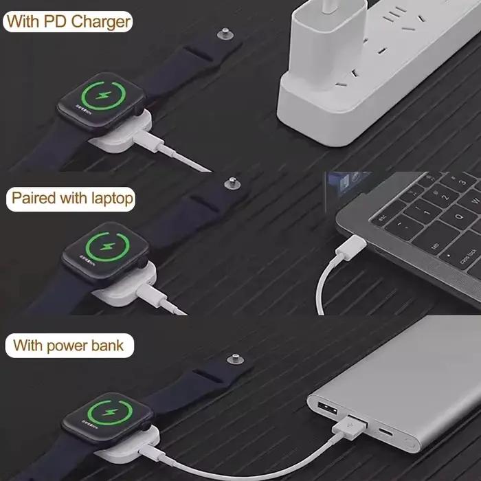 Chargeur sans fil magnétique rapide pour Apple Watch série 10 9 8 7 6 5 4 Ultra 2 1
