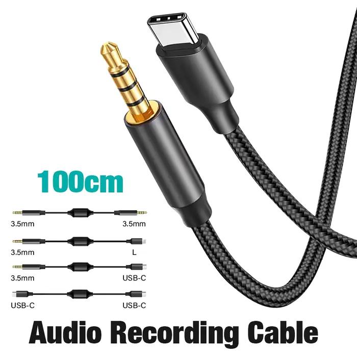 Câble Audio bidirectionnel 3.5mm vers USB C 3.5 L