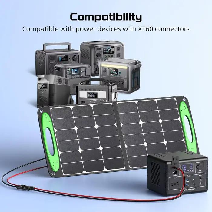 JMUYTOP 12AWG 4 mm2 pour panneau solaire Ecoflow vers câble XT60i 118 pouces/3 M pour centrale électrique portable River delta 2 max