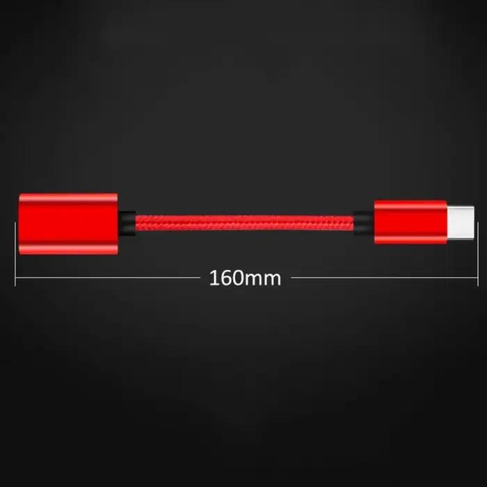 Câble OTG de Type C métallique et nylon pour smartphones avec connecteur réversible et vitesses de transfert rapides pour utilisateurs mobiles et professionnels