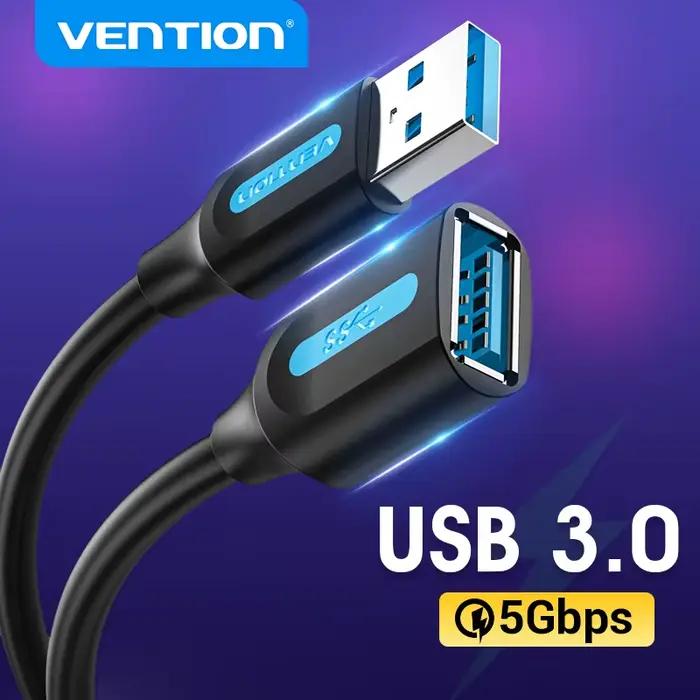 Câble d'Extension USB 3.0 pour PC Smart TV Xbox One SSD Vitesse Rapide Compatible avec Ordinateurs et Périphériques Multimédia Occasions Spéciales