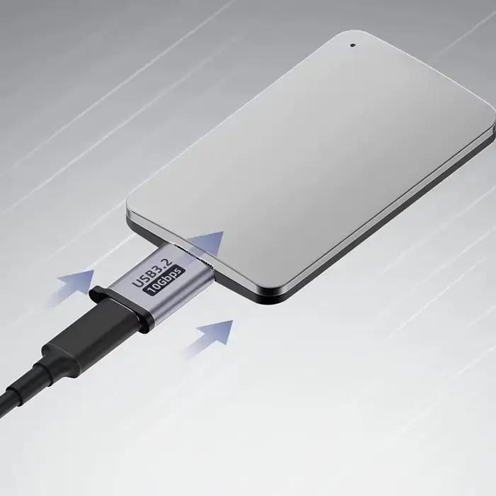 Adaptateur USB C 3.0 Micro B mâle vers Type C femelle