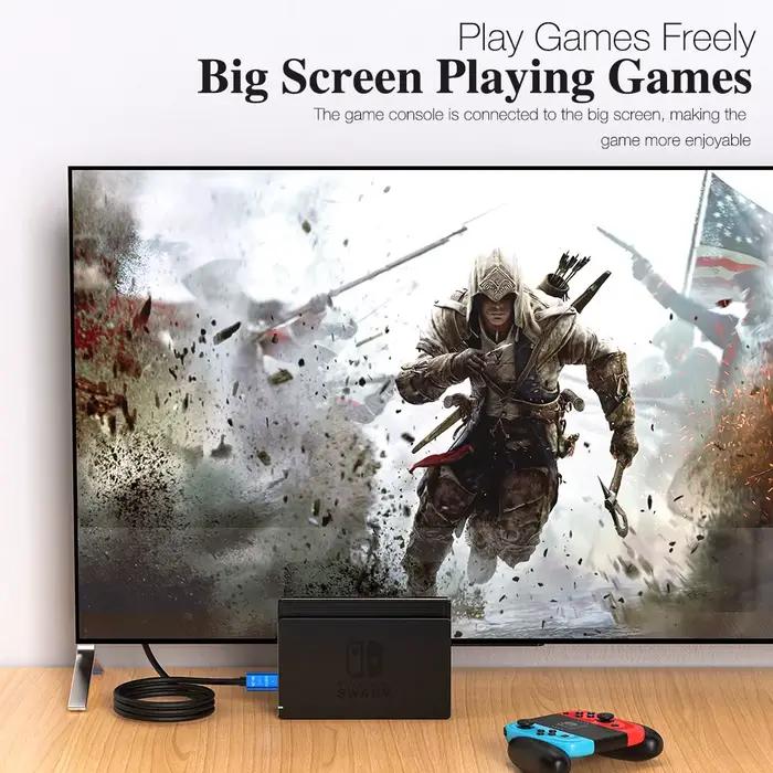 Câble HDMI 2.0 4K pour PS4 PS3 Xbox Fire TV Stick Lecteur Blu-ray HDR Haute Vitesse Ethernet 4K 60Hz Mâle Long 5M 10M 15M 20M