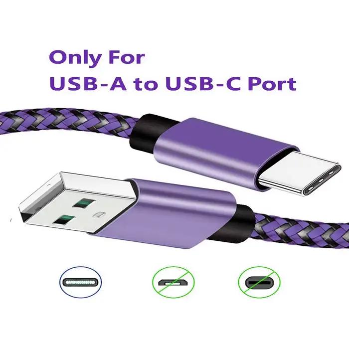 Câbles tressés en Nylon rapide USB A à Type C