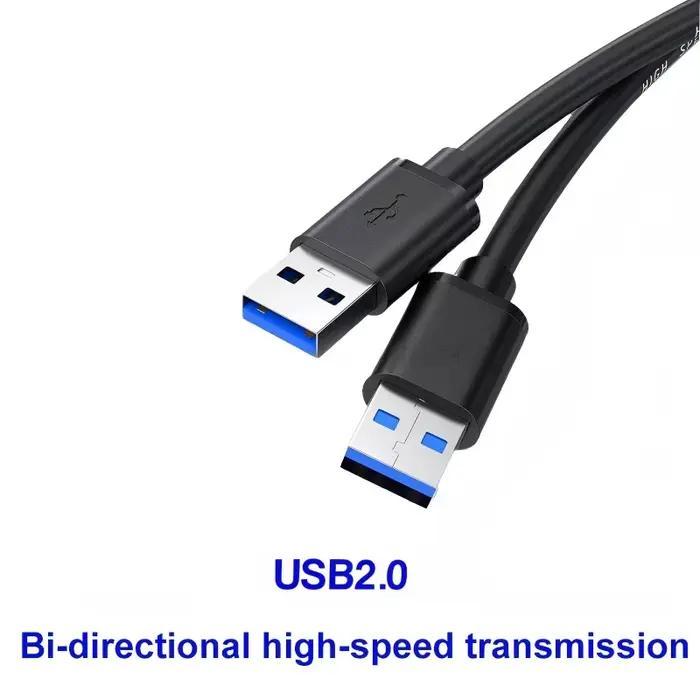 Câble de données USB A mâle vers USB mâle double USB 2.0 de 0