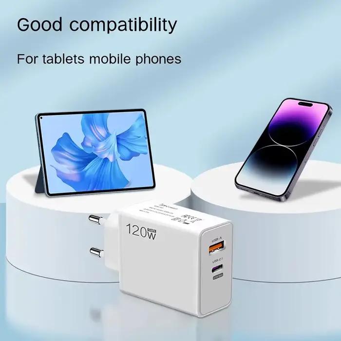 120W charge Super rapide GaN tête Flash