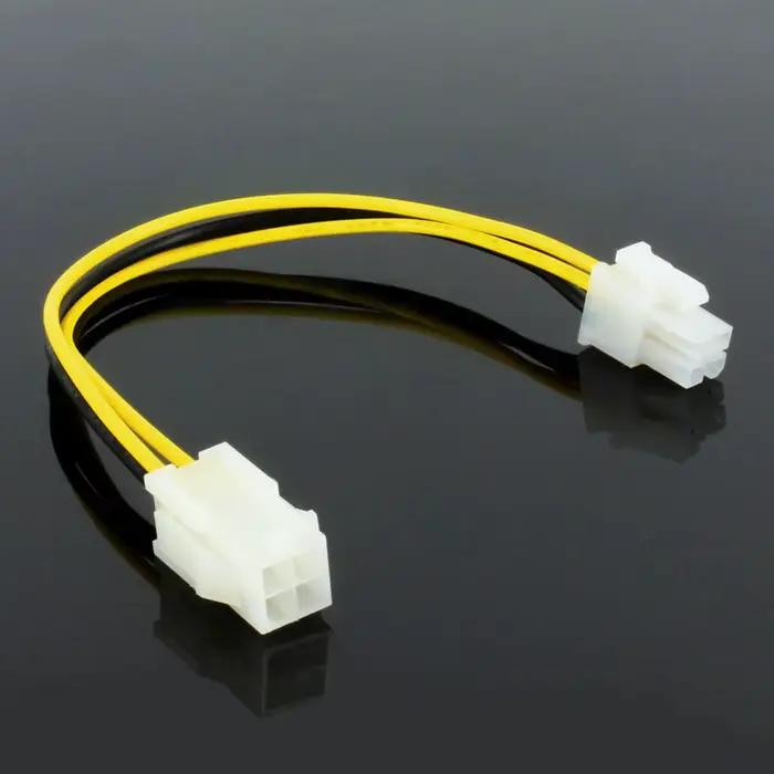 Câble d'alimentation OULLX 4 pin mâle à 4 pin femelle rallonge pour système informatique performance constante installation déplacement cartes mères norme ATX
