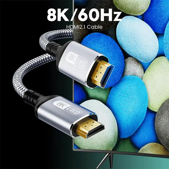 Vothoon câble 8K 2.1 120Hz 4K Compatible HDMI 2.1 Ultra haute vitesse HDR eARC pour boîtier HDTV projecteur