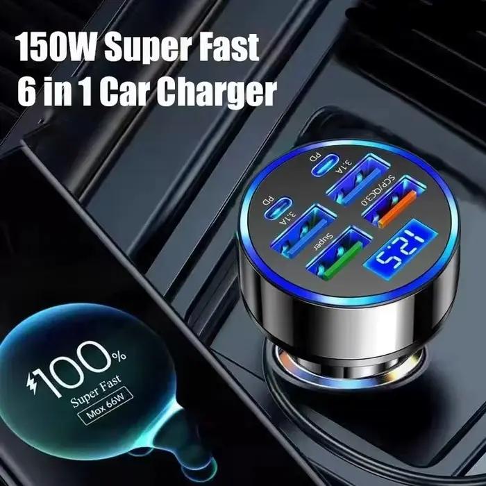 Chargeur de voiture 350W USB PD QC3.0 USB C